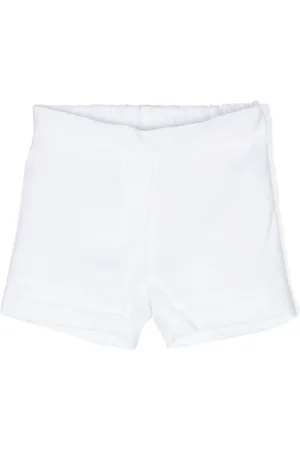 SIOLA Elasticated-waist linen shorts