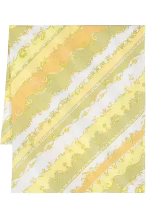 PUCCI Pre-Owned Floral striped cotton scarf