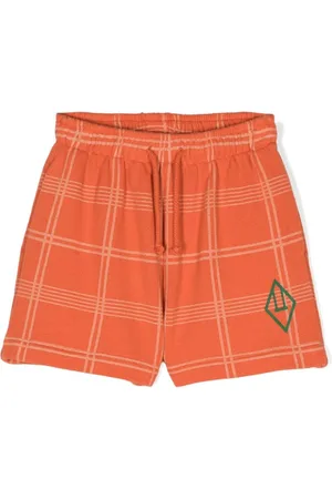 The Animals Observatory Check-pattern cotton shorts