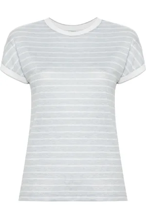 ELEVENTY Striped crew neck T-shirt