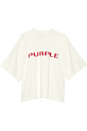 Purple Brand Wordmark logo-print cotton T-shirt