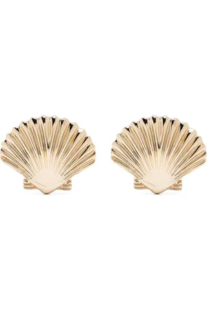 Mateo 14kt yellow small Venus shell earrings