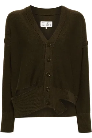Maison Margiela Cut-out button-up cardigan