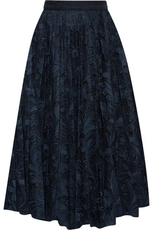 Oscar de la Renta Lace-detailing midi skirt