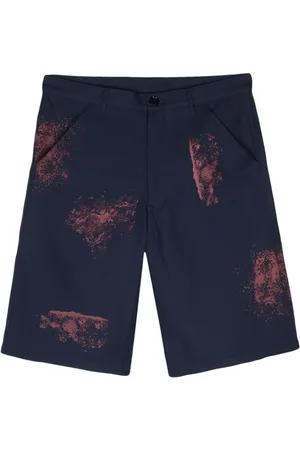 Comme des Garçons Paint splatter-detail shorts