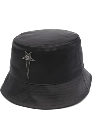 Rick Owens Gillian logo-patch bucket hat