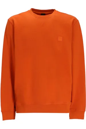 HUGO BOSS Logo-patch cotton sweatshirt