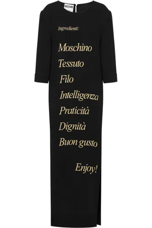 Moschino Text-print round-neck dress