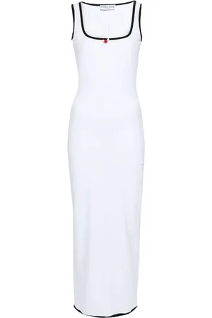 Rowen Rose Contrasting-trim jersey maxi dress