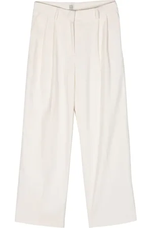 Totême High-waist palazzo corduroy trousers