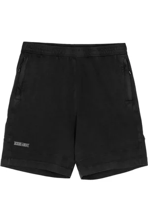 Izzue Logo-embroidered cotton track shorts