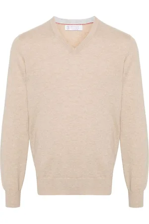 Brunello Cucinelli V-neck cashmere jumper