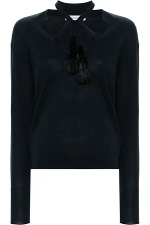 Dorothee Schumacher Drawstring-neck V-neck top