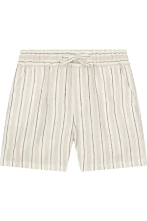 Dolce & Gabbana Stripe-print linen shorts