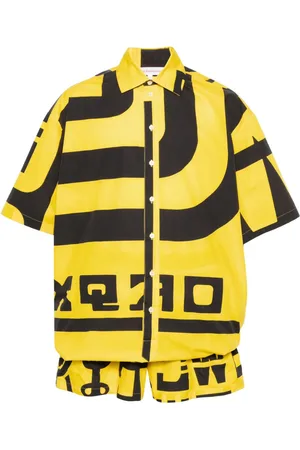 WALTER VAN BEIRENDONCK Geometric shirt jumpsuit