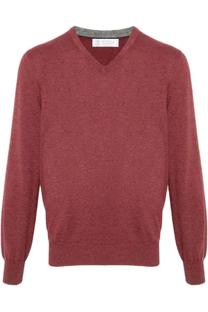 Brunello Cucinelli V-neck cashmere jumper