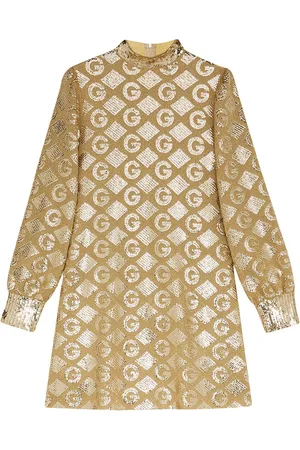 Gucci Lamé G rhombi jacquard dress