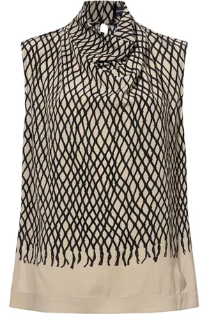 Proenza Schouler Valerie abstract-pattern top