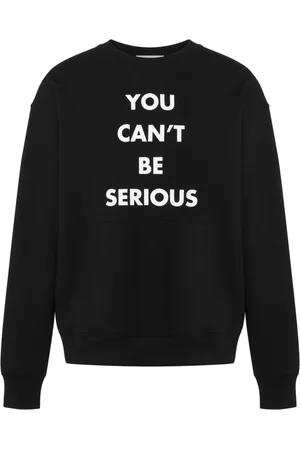Moschino Slogan-print cotton sweatshirt