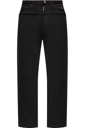 Dsquared2 Denim-panel cotton track pants