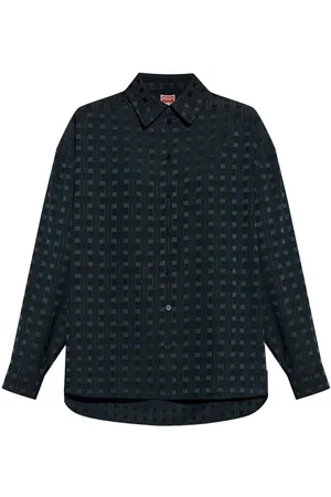 Kenzo Weave geometric-print shirt