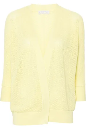 LE TRICOT PERUGIA Open-knit cotton cardigan