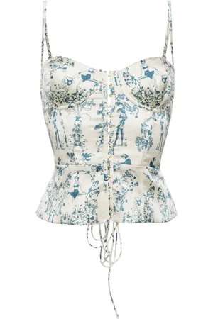 Kiki de Montparnasse Marine bustier top
