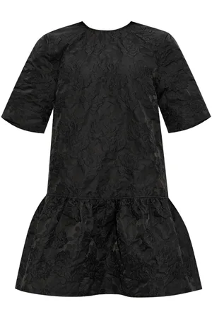 Ganni Botanical jacquard mini dress