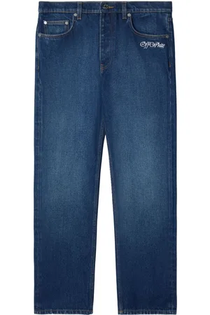 OFF-WHITE Script tapered jeans