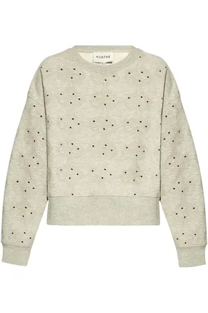 Munthe Embroidered long-sleeve sweatshirt