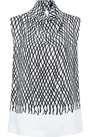 Proenza Schouler Valerie abstract-pattern top