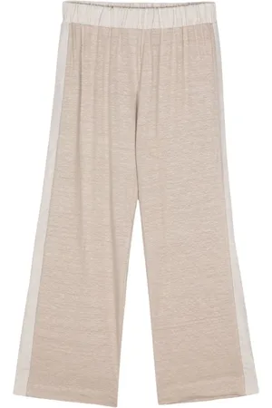 LE TRICOT PERUGIA Mélange cropped trousers