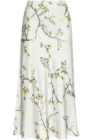 Munthe Floral-print silk midi skirt