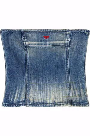Diesel Logo-embroidered denim top