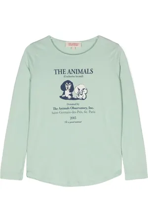 The Animals Observatory Logo-print cotton T-shirt