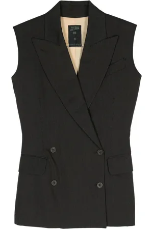 Jean Paul Gaultier 1980s pinstriped double-breasted waistcoat