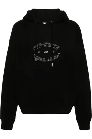 OFF-WHITE Logo-print cotton hoodie