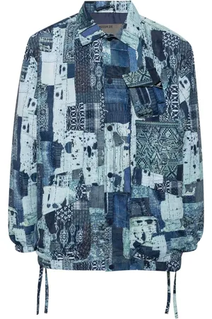 Musium Div. Patchwork-design shirt jacket