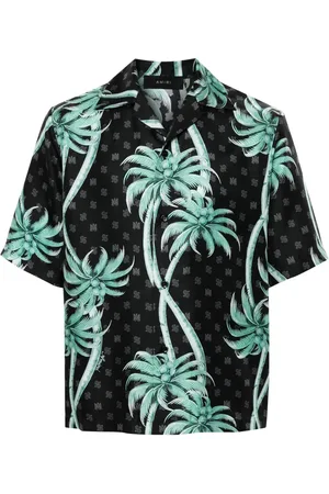AMIRI Palm tree-print silk shirt