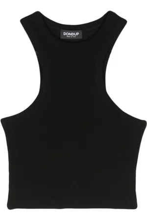 Dondup Fine-ribbed cropped tank top