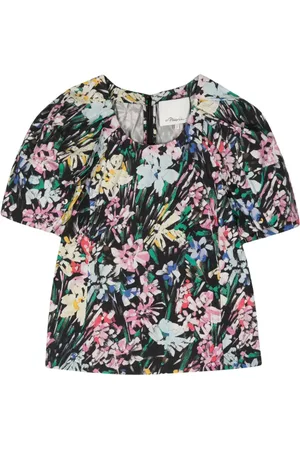 3.1 Phillip Lim Puff-sleeve button-detail cotton top