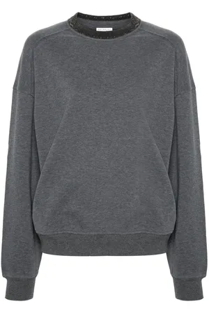 Brunello Cucinelli Monili-detail cotton sweatshirt