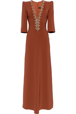 Jenny Packham Rive Gauche crystal-embellished gown