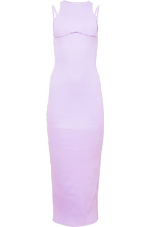FLEUR DU MAL Strappy ribbed maxi dress