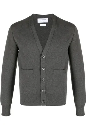 Thom Browne V-neck cotton cardigan