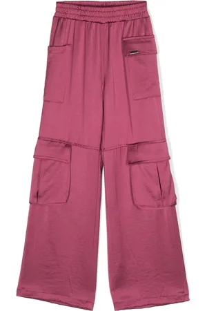 MONNALISA Satin straight-leg trousers