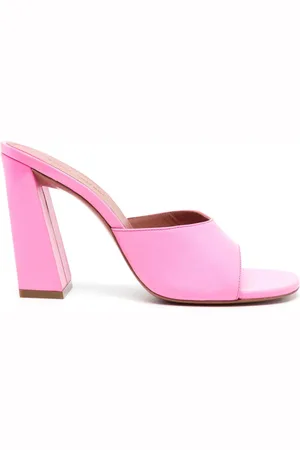 Amina Muaddi Brigitte 100mm leather sandals