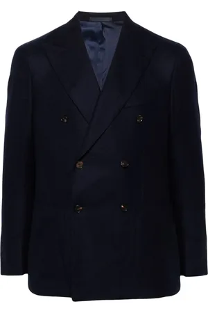 CARUSO Double-breasted wool blazer