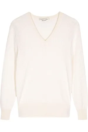 Dior 1990-2000s V-neck fine-knit jumper
