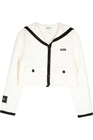 Musium Div. Contrasting-trim button-up jacket